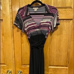 SUSAN LAWRENCE Angular Short Sleeve Dress